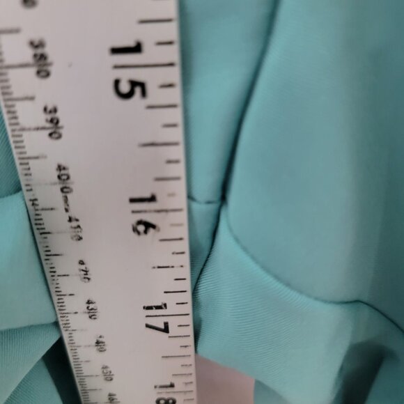 ELOQUII Womens Dress Pants Sz 28 Front Side Pockets Flat Front Light Aqua NWT - Picture 6 of 11